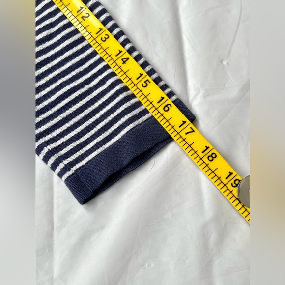 BODEN Striped Top UK 10 Lightweight/Indigo Blue/Nautical/Coastal/Knitted - Picture 9 of 14